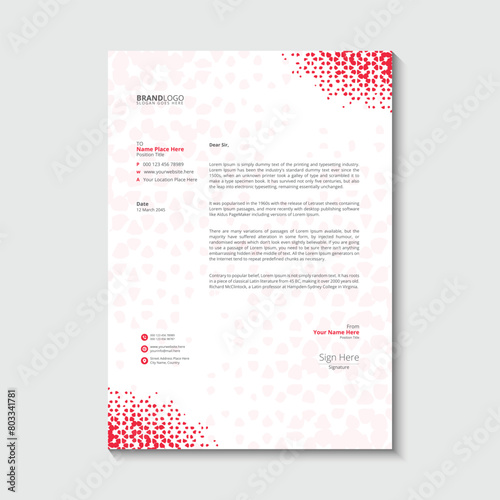 Business letterhead design template