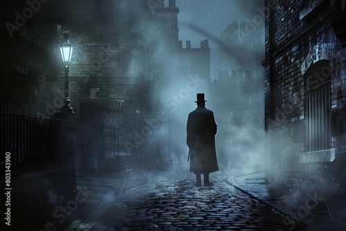 chilling legacy of the ripper in crime lore conceptual image photo