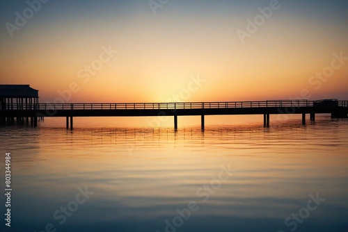 sunset at the pier