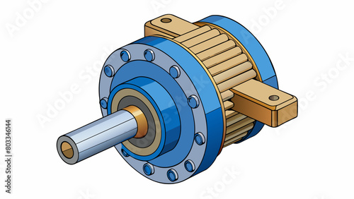 A compact lowprofile gear box with helical gears that allows for a smooth and efficient transfer of torque this industrial gear reducer is ideal for. Cartoon Vector