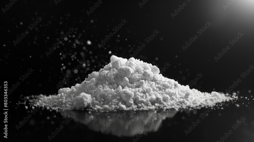 Pile of pure amphetamine, speed on black surface Pile of pure amphetamine, speed on black surface
