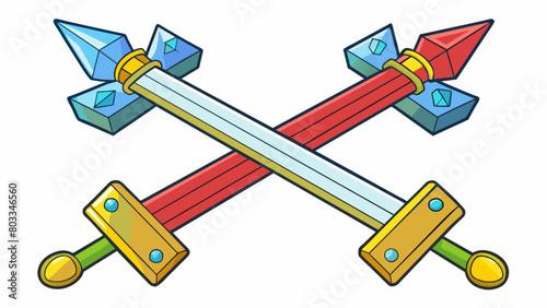 A douged sword The pursuit of power and control in politics can be a risky endeavor. It can bring about both positive and negative outcomes much like. Cartoon Vector