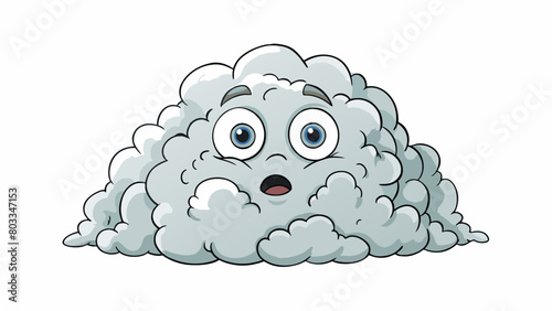 A heavy suffocating fog obscuring your vision and making it difficult to breathe.. Cartoon Vector