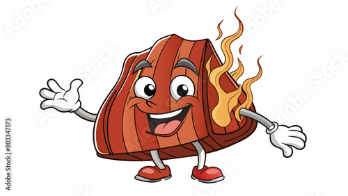 A hearty smoky brisket cooked low and slow until it practically melts in your mouth. As you take a bite the tender meat pulls apart easily revealing a. Cartoon Vector