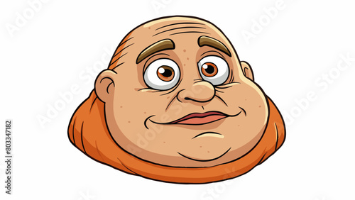 A hollowed sunken cheek indicating a loss of weight or aging.. Cartoon Vector