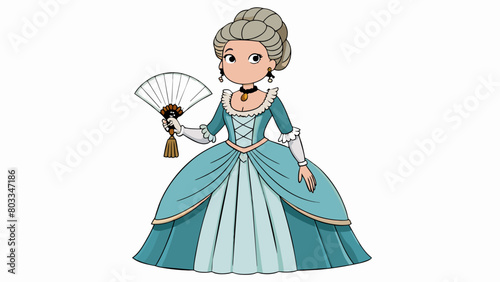 A historical drama that transports the audience to the Victorian era with lavish ballrooms and intricate gowns adorned with lace and pearls. The. Cartoon Vector