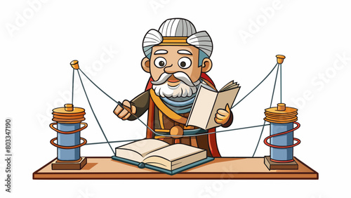 A historian is a storyteller weaving together threads of information and evidence to craft a cohesive and compelling narrative of the past. They have. Cartoon Vector