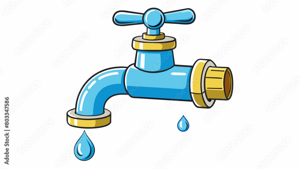 A leaky faucet Similar to a dripping faucet that can slowly add up to create a big mess debt can start small but can quickly accumulate and become. Cartoon Vector