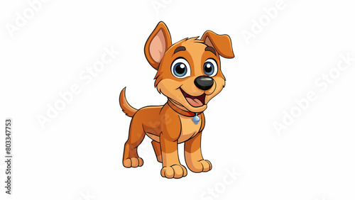 A loyal and playful puppy constantly eager to please and always by your side through thick and thin.. Cartoon Vector