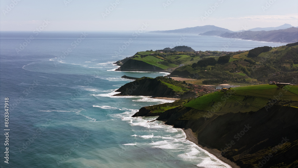aerial view of the basque country aerial view of the basque country