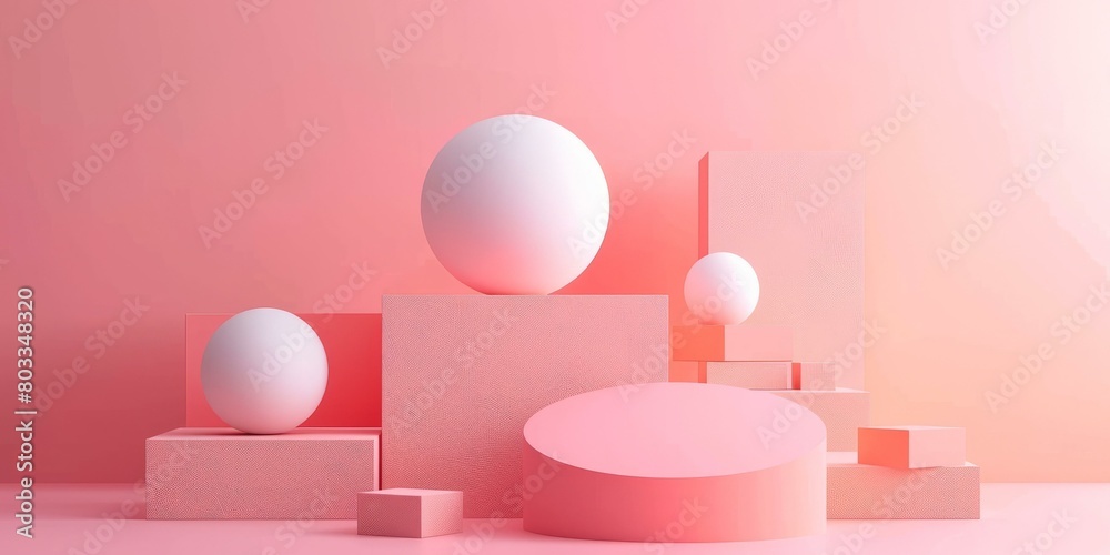 Pink abstract background with geometric shapes Pink abstract background with geometric shapes