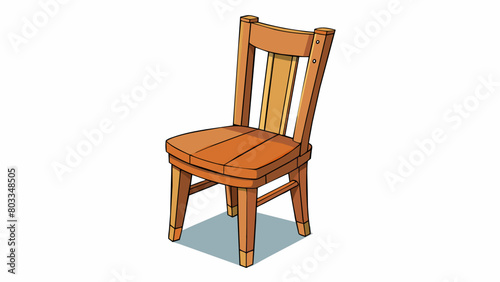 An old wooden chair with wobbly legs no longer able to support weight without the risk of collapsing.. Cartoon Vector