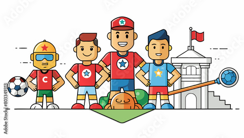 A republic can be compared to a sports team where each player has their unique strengths and abilities that contribute to the overall success of the. Cartoon Vector