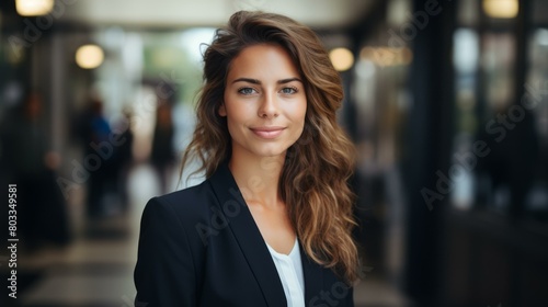 portrait of a young businesswoman smiling