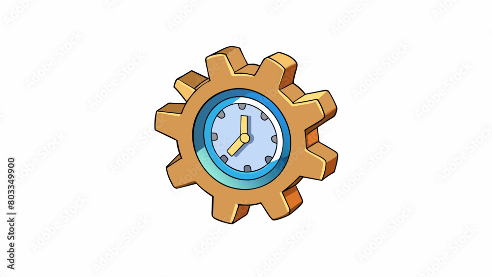 A small intricate gear inside a clock working silently but diligently to keep time. Its smooth and precise movements are essential for the clocks. Cartoon Vector A small intricate gear inside a clock working silently but diligently to keep time. Its smooth and precise movements are essential for the clocks. Cartoon Vector
