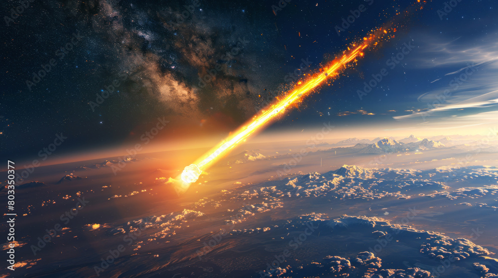 Huge meteorite approaching Earth, threatening to kill life on the planet