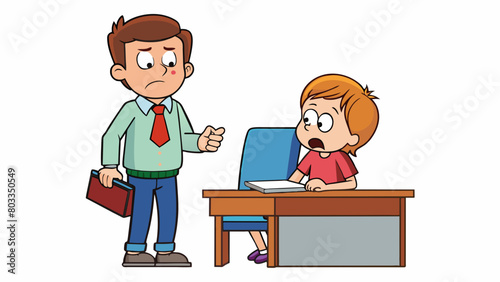 A teacher assumes that a student is struggling in their class because they often seem disengaged and uninterested. This assumption is based on the. Cartoon Vector