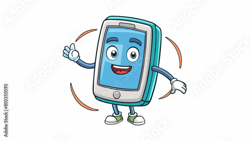 A television commercial showing a new phone model with a voiceover describing its sleek design crystal clear camera and longlasting battery. The. Cartoon Vector
