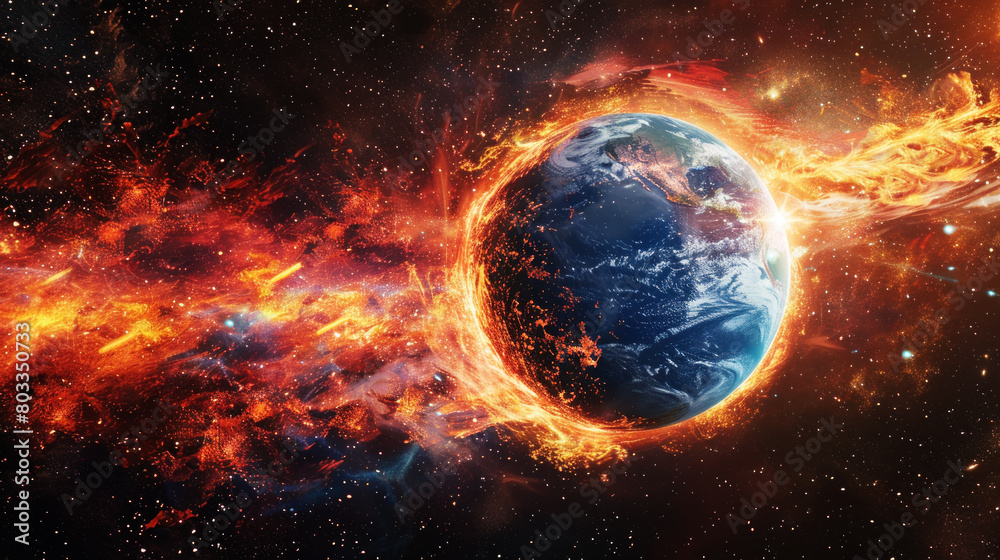 Giant flash of cosmic energy unexpectedly hits Earth, causing extinction of life and putting mankind out of its misery