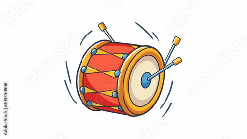 A vital constant beat that echoes throughout the body like the sound of a powerful drum. Its rhythm can change based on emotions and physical activity. Cartoon Vector