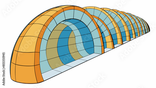 A week is like a tunnel with seven sections representing each day. Some sections may be dark and difficult to navigate but there is always a light at. Cartoon Vector