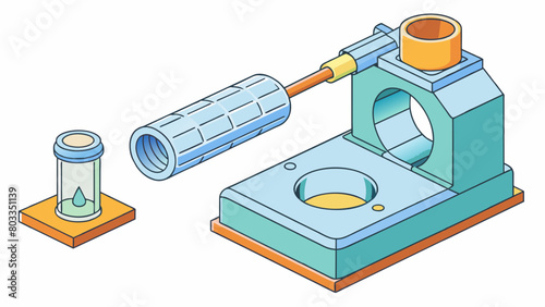 Blow molding In blow molding a hollow tube of plastic called a parison is heated and then inflated to fit the shape of a mold. Once cooled and. Cartoon Vector