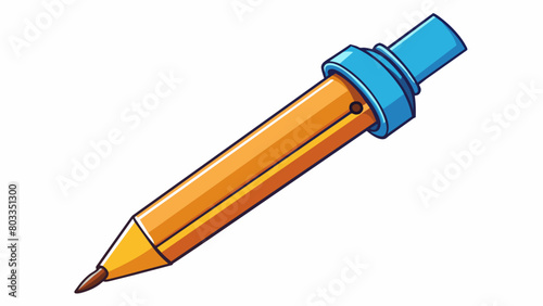 Definitions can describe the function of an object like a pen being a writing tool with a pointed tip that dispenses ink for marking on paper.. Cartoon Vector