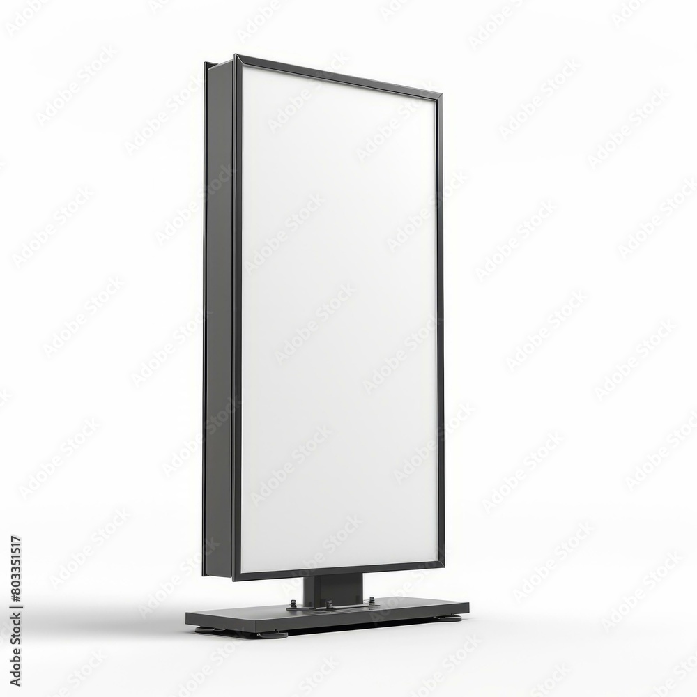 Blank advertising billboard on white background Blank advertising billboard on white background