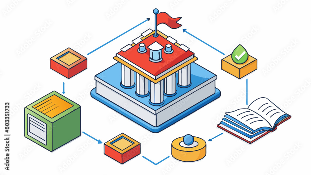 Just like a book has different chapters that come together to tell a story a republic is made up of different branches and departments that work. Cartoon Vector Just like a book has different chapters that come together to tell a story a republic is made up of different branches and departments that work. Cartoon Vector