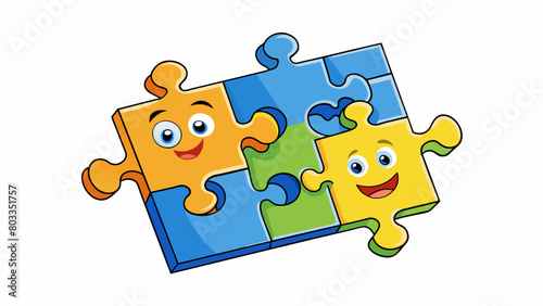 Its like solving a puzzle thats missing a few pieces. You have to analyze the remaining pieces and figure out how they fit together to complete the. Cartoon Vector