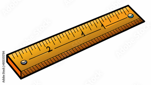 Light and flexible The wooden ruler was a handy tool for measuring and drawing straight lines. Its light weight made it easy to carry around and its. Cartoon Vector