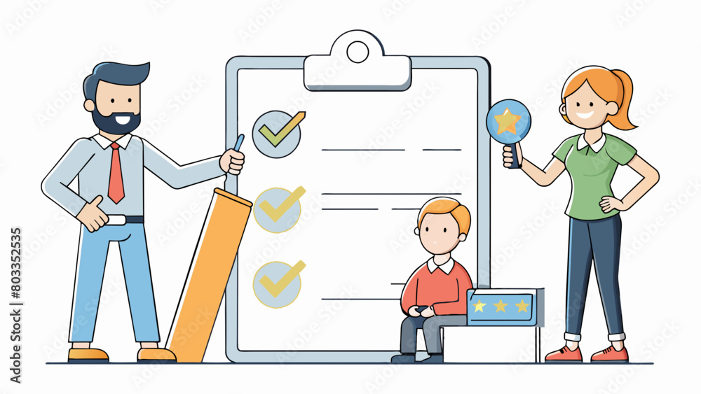 The final examination is a practical test where students demonstrate their skills in a handson setting. For this particular examination students are. Cartoon Vector