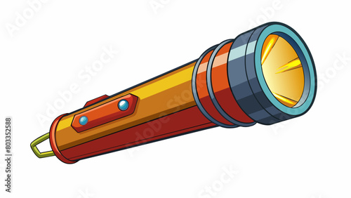 The flashlight had the ability to illuminate the dark corners of the room with its powerful beam that could easily reach up to 20 feet.. Cartoon Vector