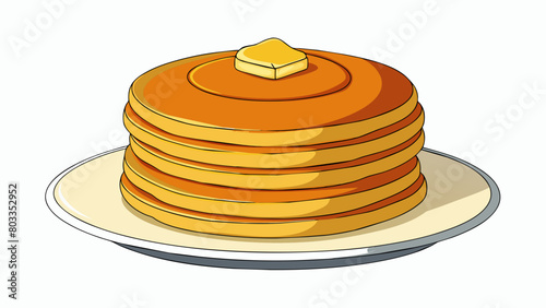  These pancakes are perfect for a lazy weekend breakfast.. Cartoon Vector