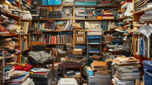 Dirty apartment of a hoarder or mentally challenged person