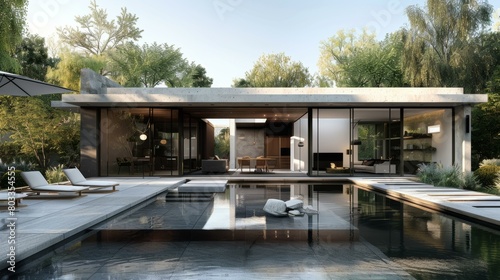 Modern house with pool and terrace