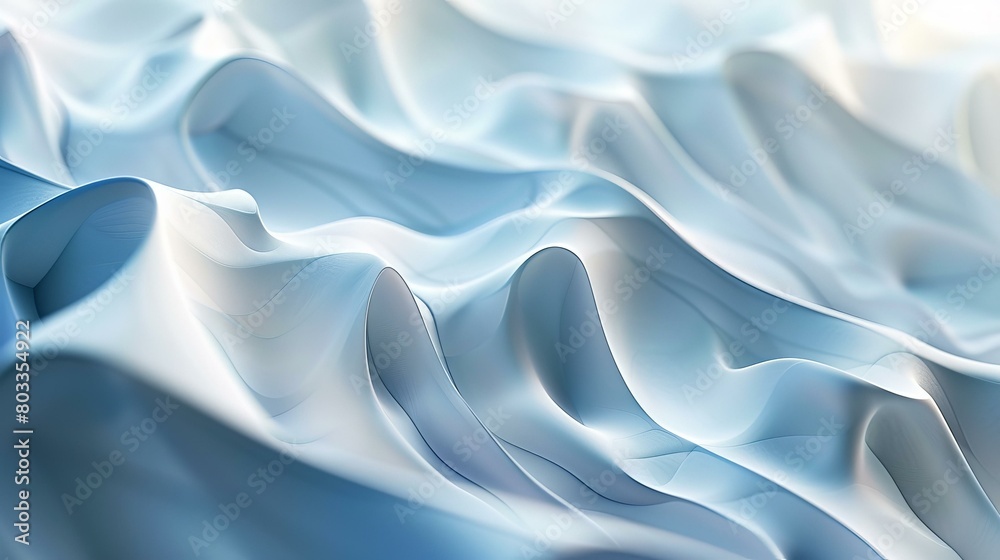 Blue and white abstract waves Blue and white abstract waves