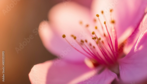 super macro photo of pink cherry blossom 16:9 widescreen wallpaper / backdrop