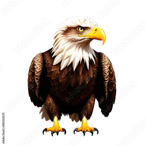 Eagle isolated on a transparent background