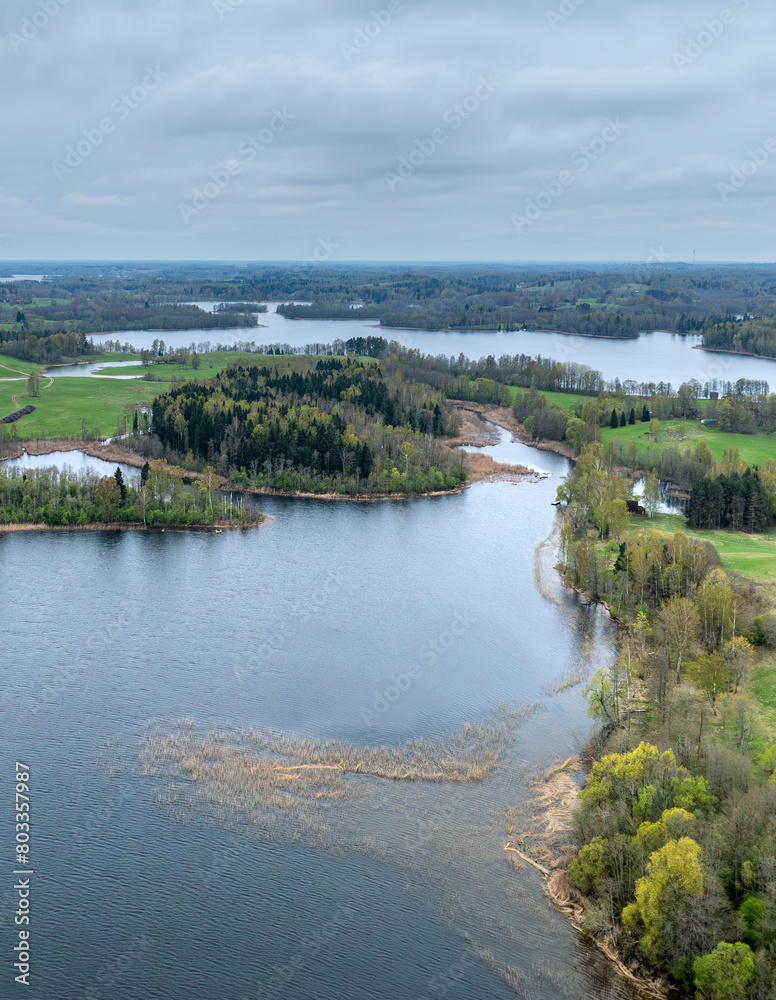 At Sivers lake, Latvian nature, Latgale.