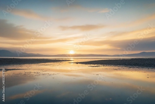 sunset on the beach © birdmanphoto