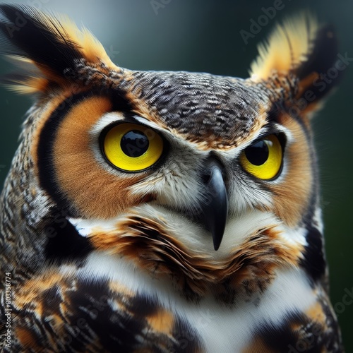 Silent Sentinel: Exploring the Great Horned Owl (Bubo virginianus) photo