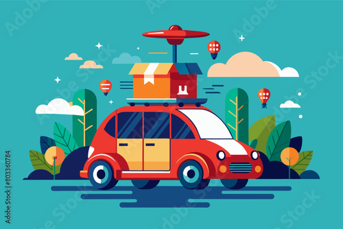 self-driving car that seamlessly transforms from a passenger vehicle to a delivery drone