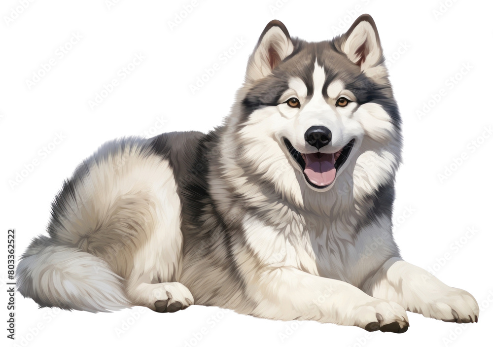 PNG Alaskan malamute mammal animal pet.