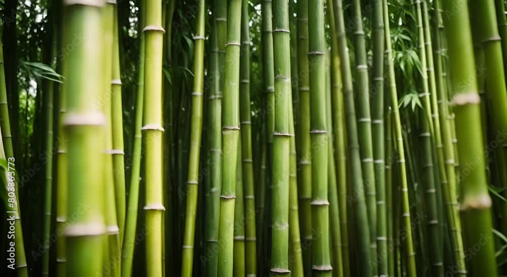 Wild forest bamboo creates a beautiful view Wild forest bamboo creates a beautiful view