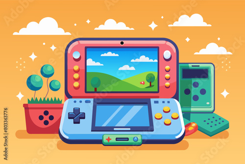 portable gaming console that allows you to play your favorite games on the go