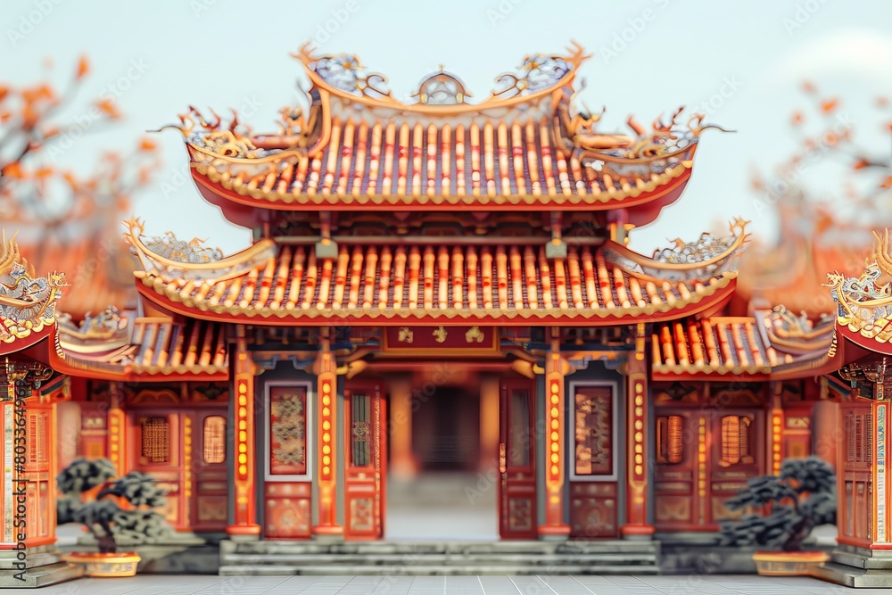 3d illustrations of ancient vietnamese traditional house architect design 3d illustrations of ancient vietnamese traditional house architect design