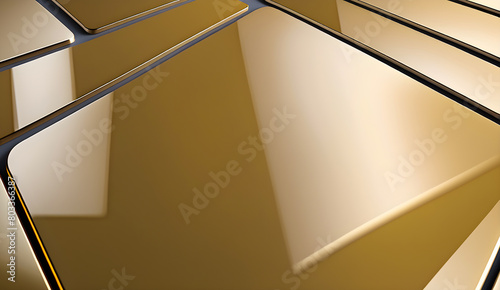 Glossy  Aluminum Gold steel metal texture copy space background 