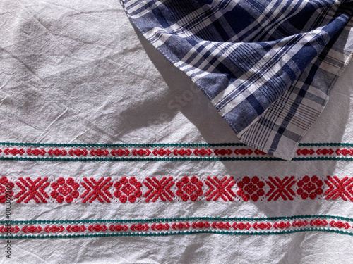 pañuelo y mantel típicos del país vasco folclore euskadi IMG_6451-as24