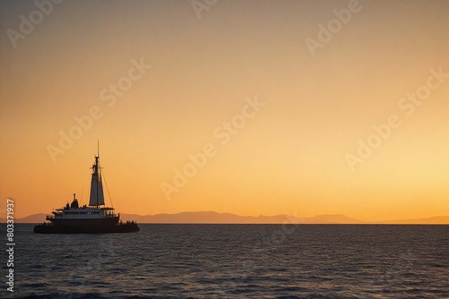 sailboat at sunset © birdmanphoto